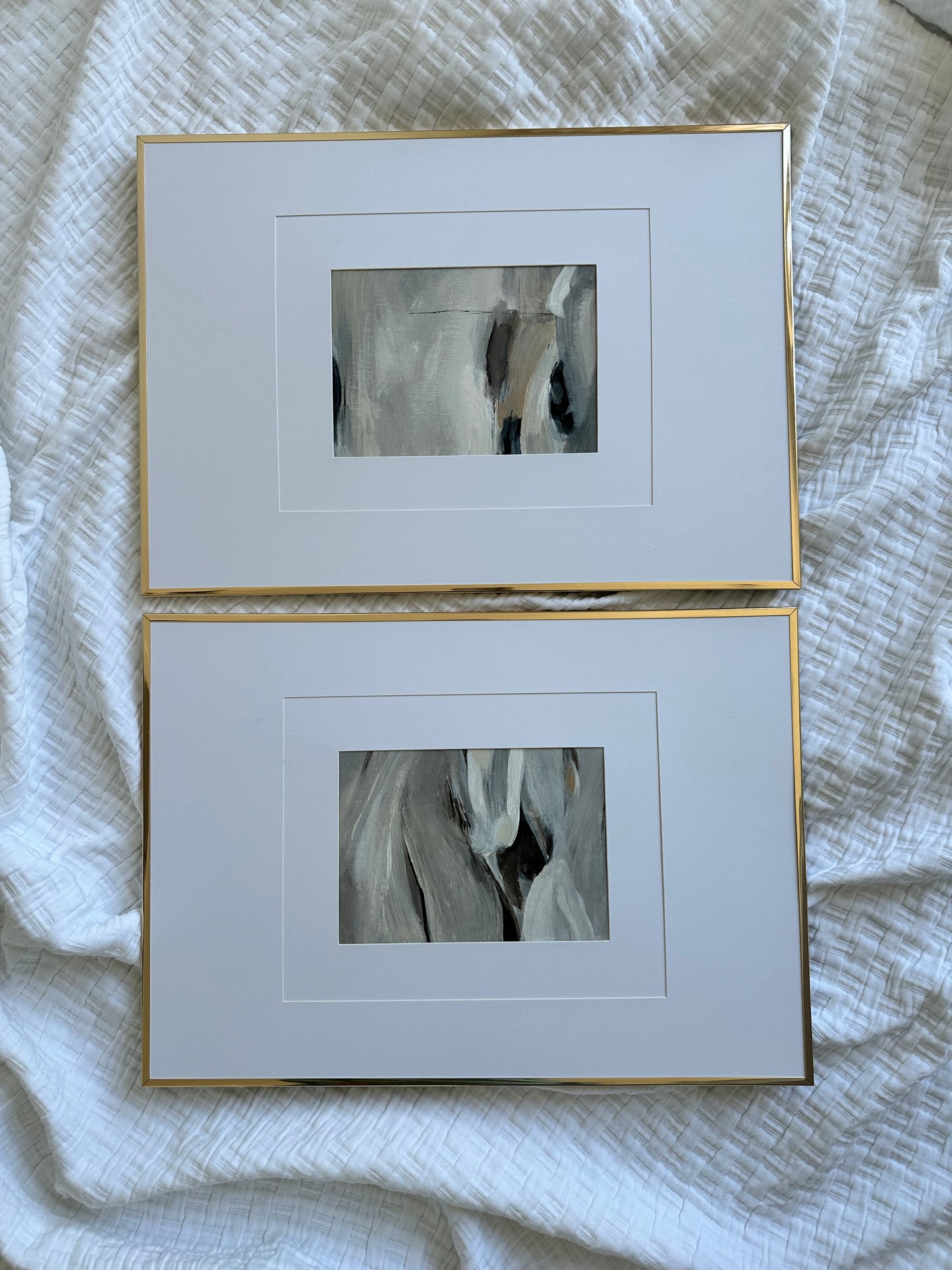 "Cappuccino" & "Espresso" Original Abstract Art