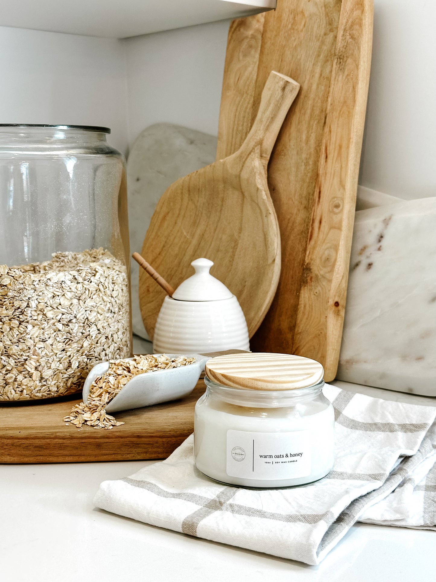 LDC Warm Oats & Honey 8oz & 10oz Soy Wax Candle