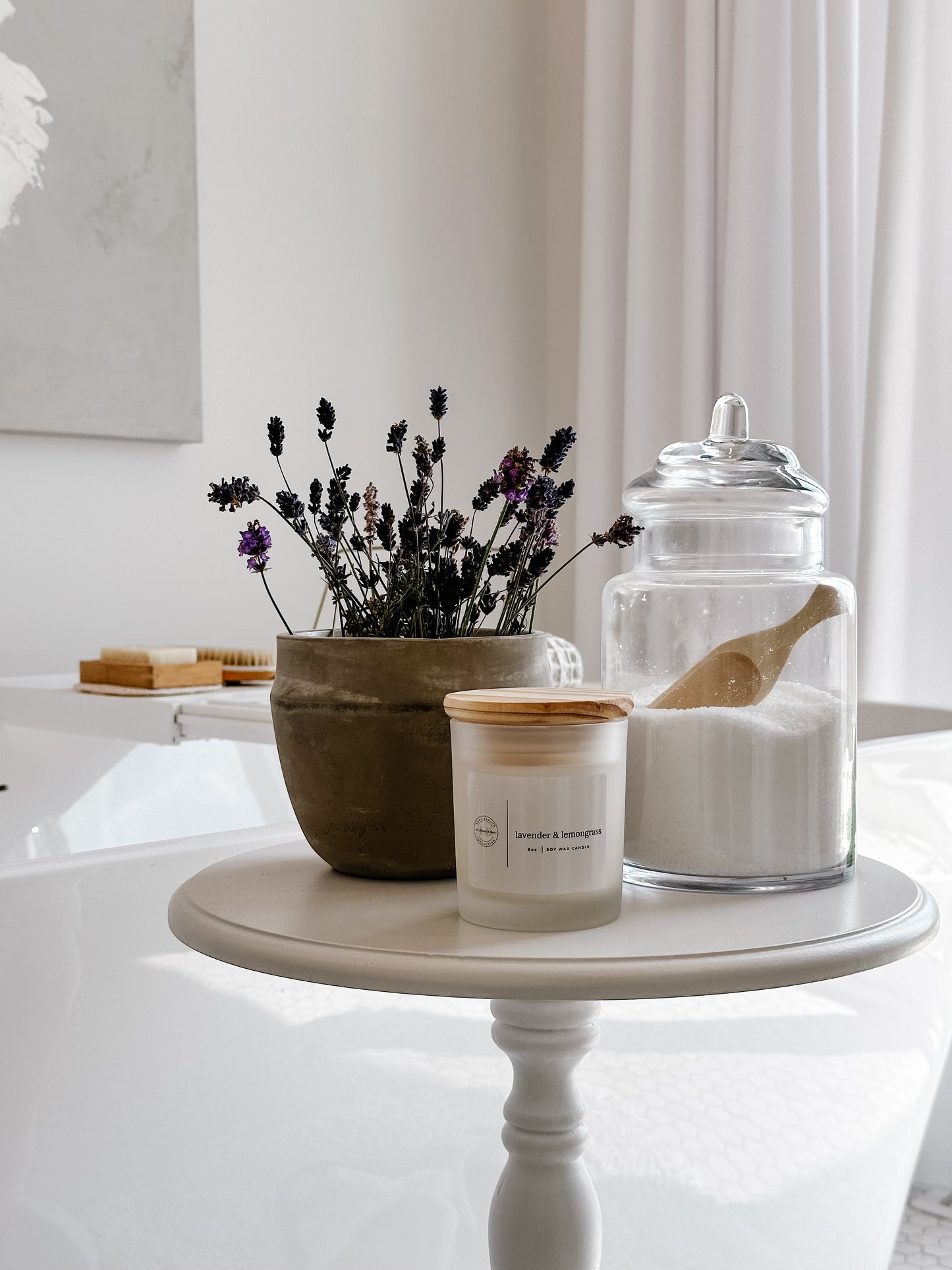 LDC Lavender & Lemongrass 8oz & 10oz Soy Wax Candle