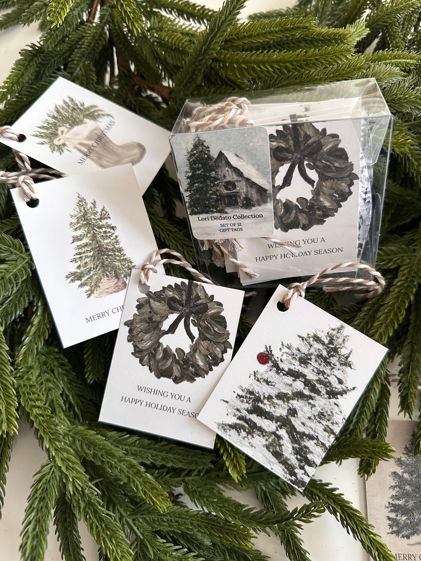 LDC Set of 12 Christmas Gift Tags 25% off automatic at checkout