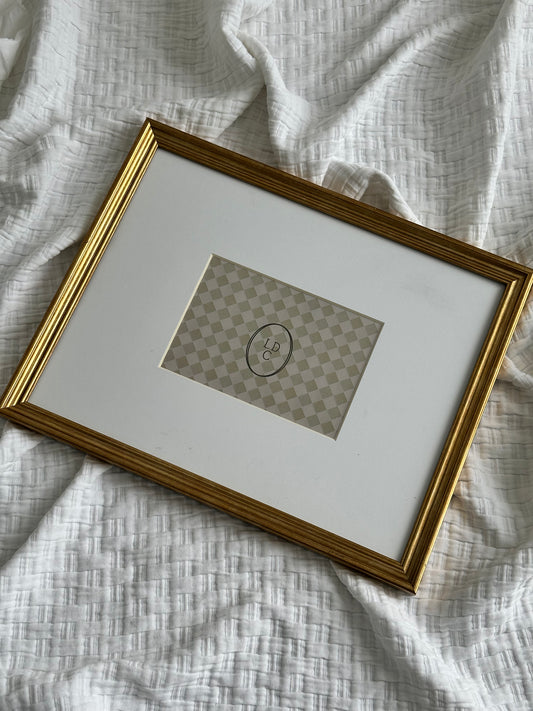 Gold 11"x14" matted to 5"x7" Frame