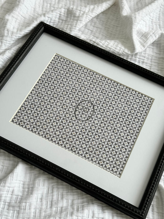 Black 11"x14" Matted to 8"x10" Wood Frame with Beaded Detail