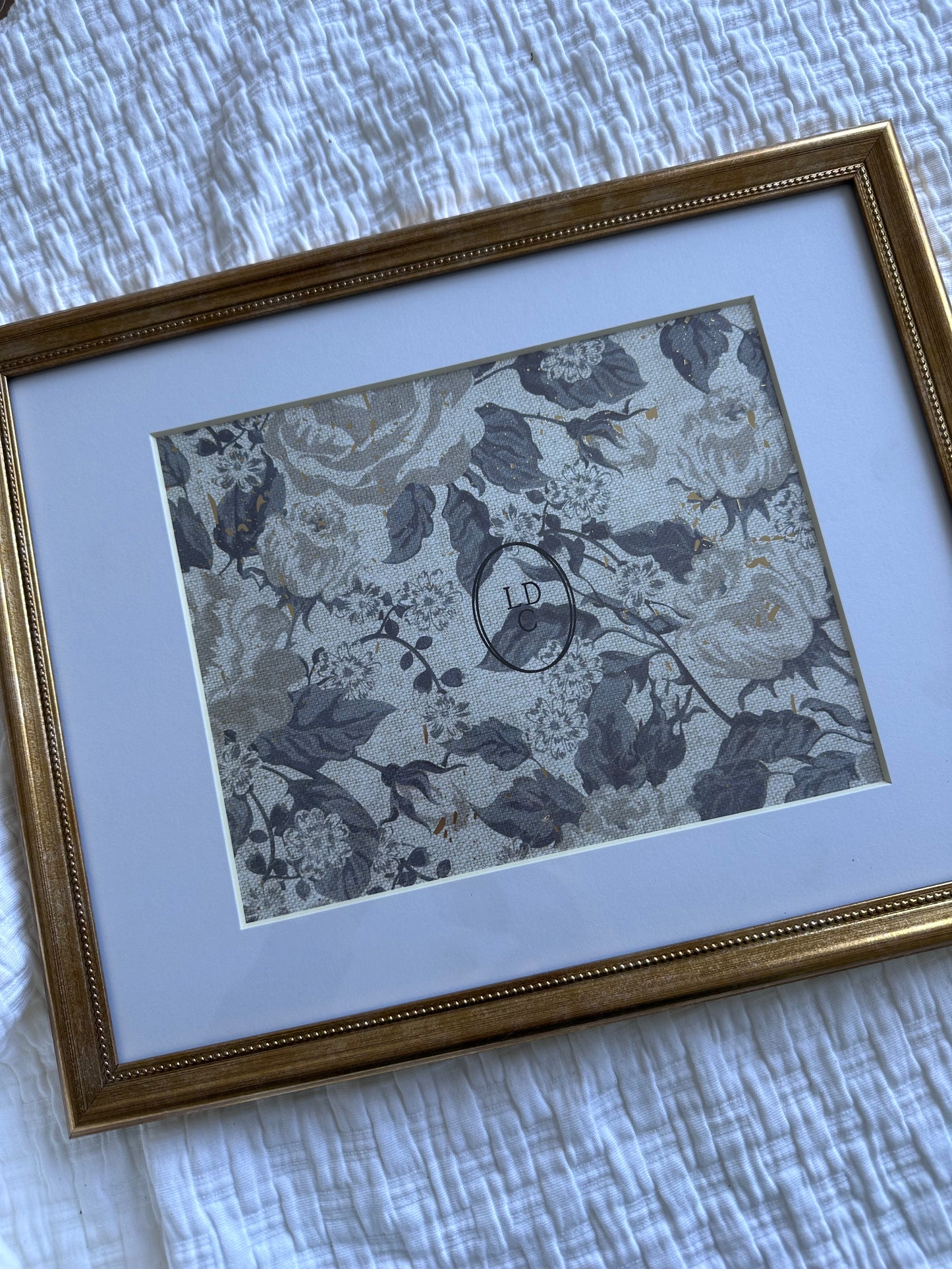 11"x14' Matted to 8"x10" Gold  Frame