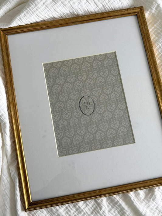 14"x17" Gold Frame Matted to 8"x10"