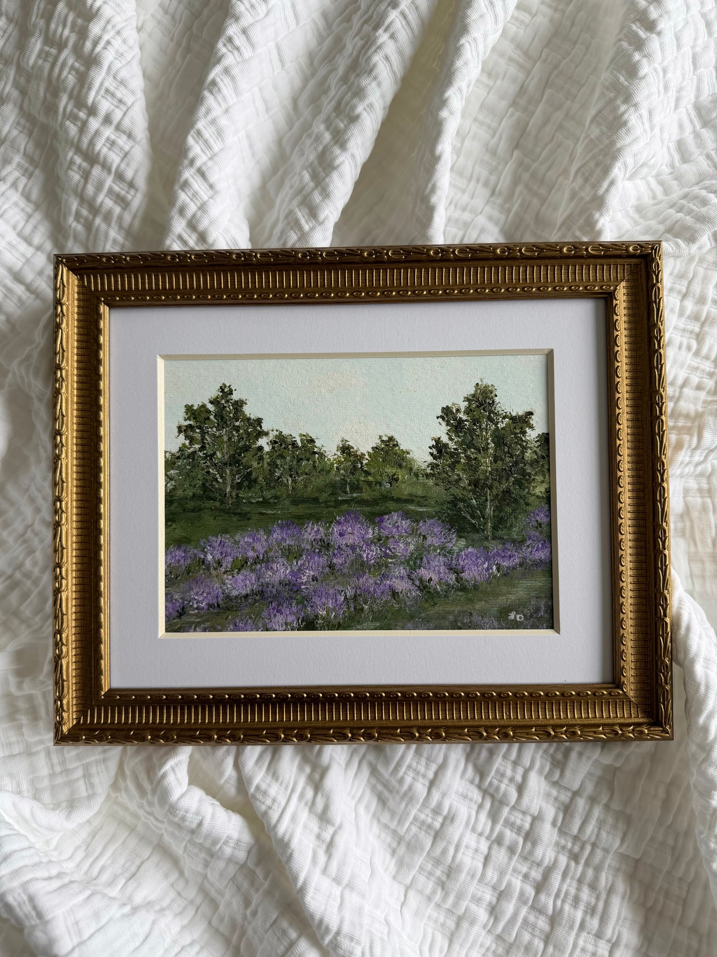 "A Field of Wishes for my Girl" Framed Original Art