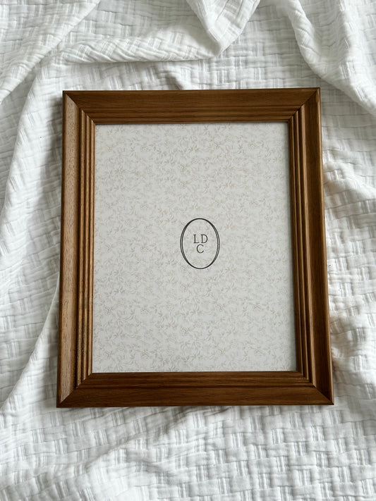 Bevelled Detail 8"x10" Medium Tone Wood Frame