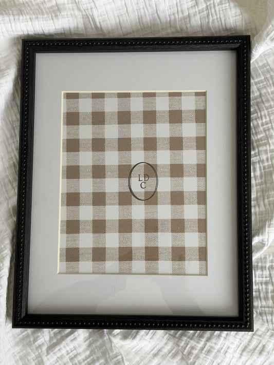 11"x14" Matted to 8"x10" Black Wood Frame