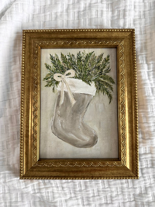 "Holiday Surprise" Framed Original Art