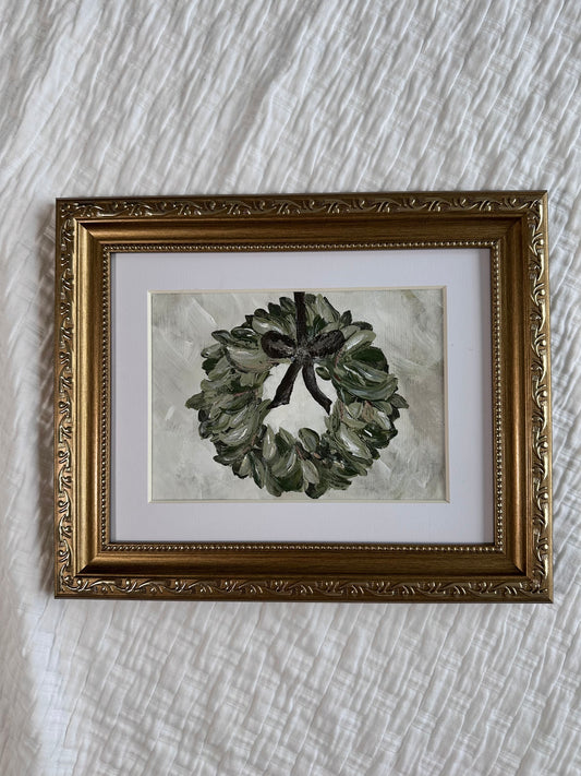 "Holiday Welcome" Framed Original Art