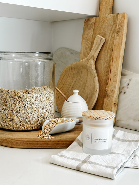 LDC Warm Oats & Honey 8oz & 10oz Soy Wax Candle