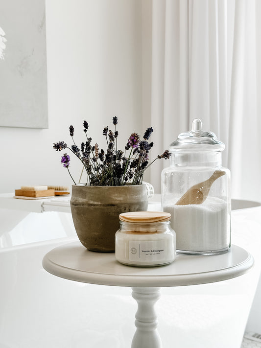 LDC Lavender & Lemongrass 8oz & 10oz Soy Wax Candle