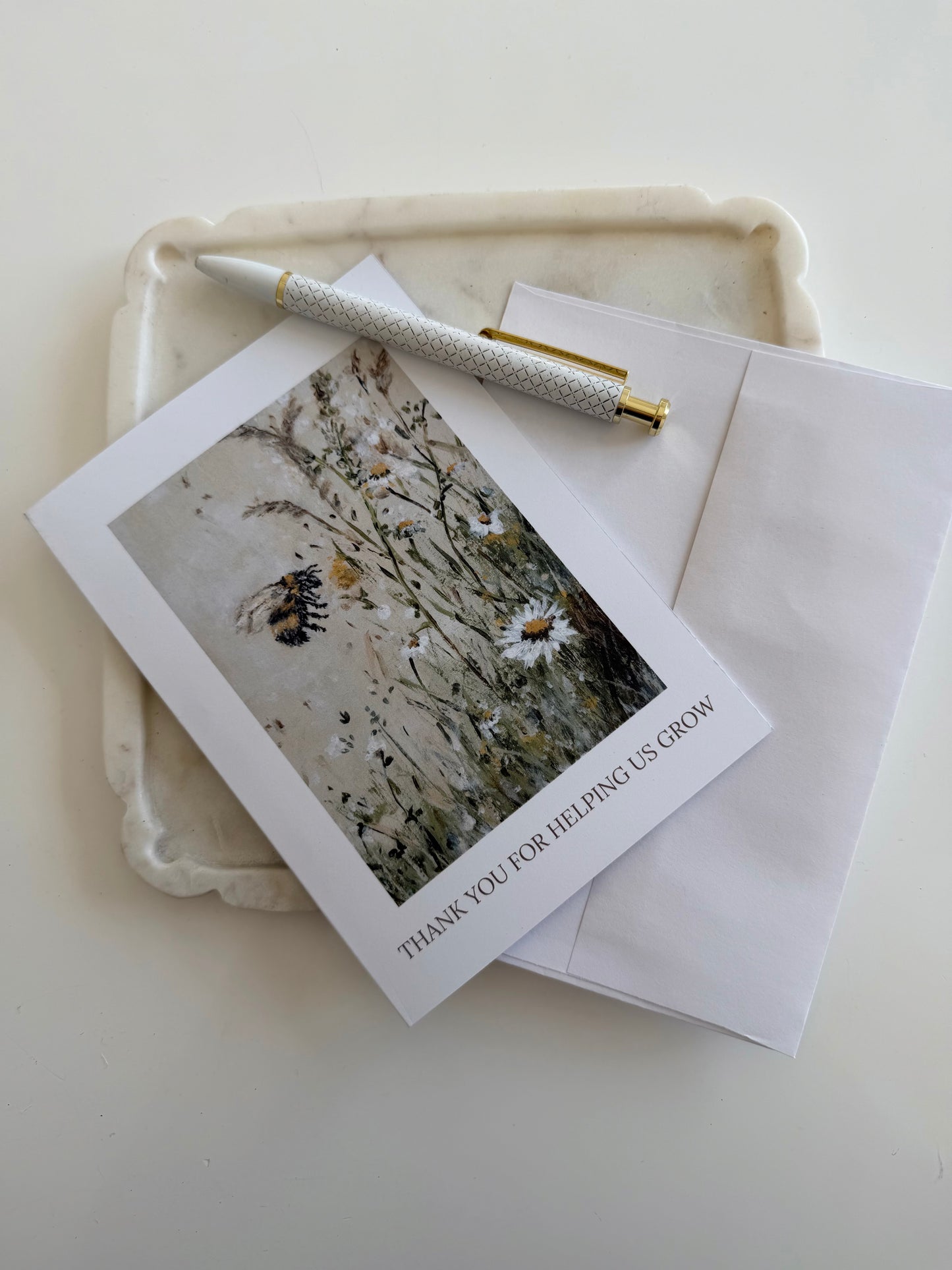 "Thank you For Helping us Grow" Greeting Card