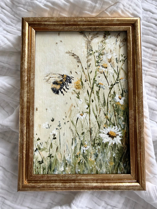 "The Hum of Spring" Framed Original Art