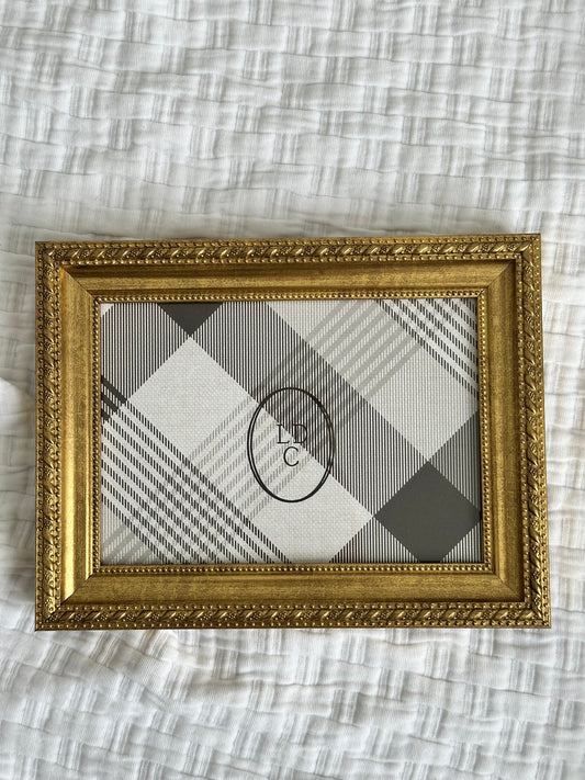 Vintage Inspired 5"x7" Gold Frame