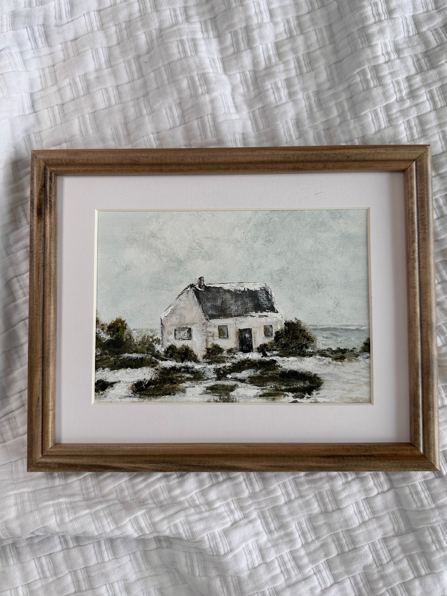 "Winters at the Cottage" Framed Original Art