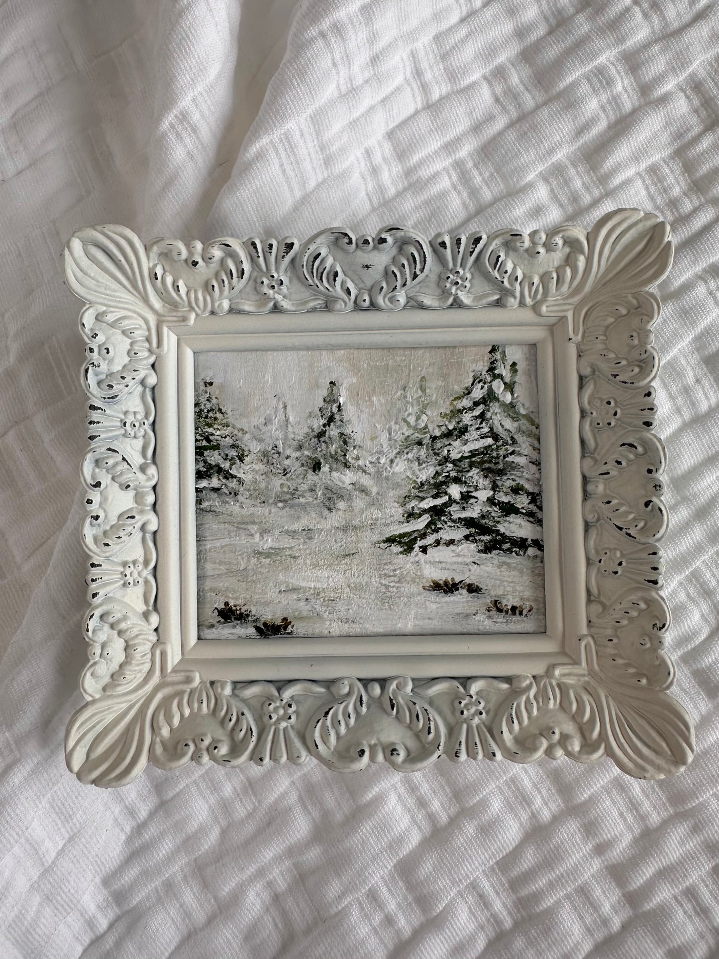 "Winters Grip" framed mini original art