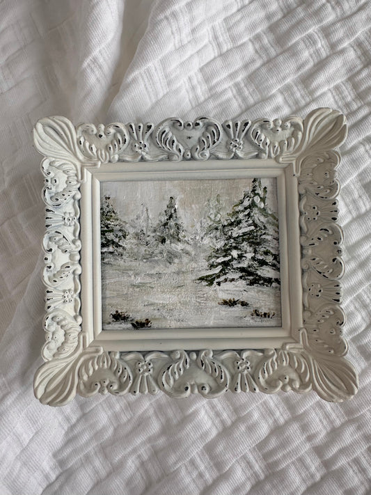 "Winters Grip" framed mini original art